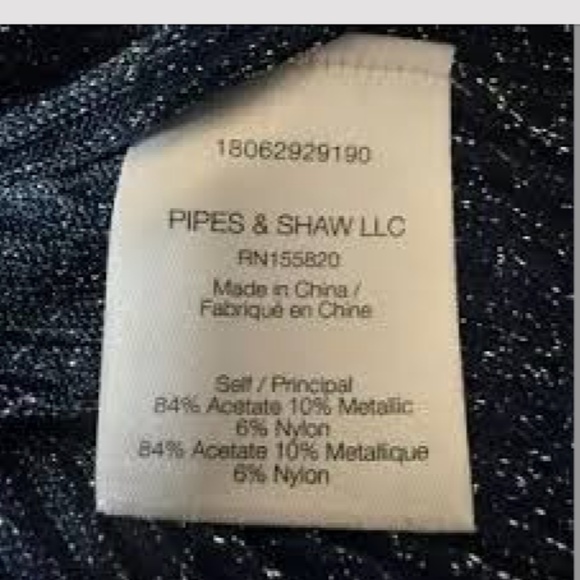 VERONICA BEARD Ume Blue Metallic Shimmer Short Sleeve Knit Top EUC/sz L - Picture 11 of 11